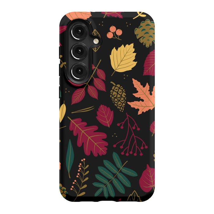 Galaxy S24 StrongFit Autumn Pattern With Leaves by ArtsCase