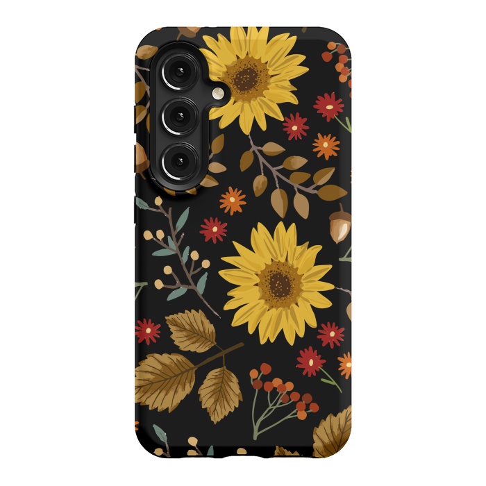 Galaxy S24 StrongFit Autumn Sunflowers II by ArtsCase
