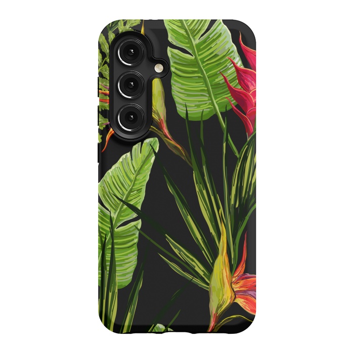 Galaxy S24 StrongFit Beautiful Vectorial Summer Floral Landscape by ArtsCase