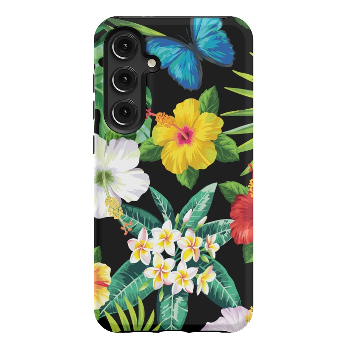 Galaxy S24 Plus StrongFit Tropical Flowers 1 by ArtsCase