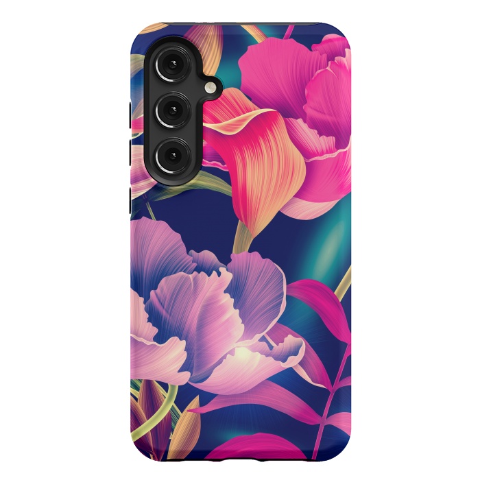Galaxy S24 Plus StrongFit Tropical Flowers XVII by ArtsCase