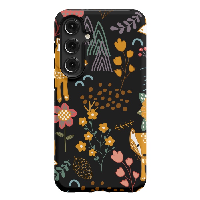 Galaxy S24 Plus StrongFit Summer Forest Seamless Pattern Background by ArtsCase