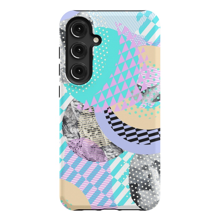 Galaxy S24 Plus StrongFit Colorful graphic pop-art collage by Oana 
