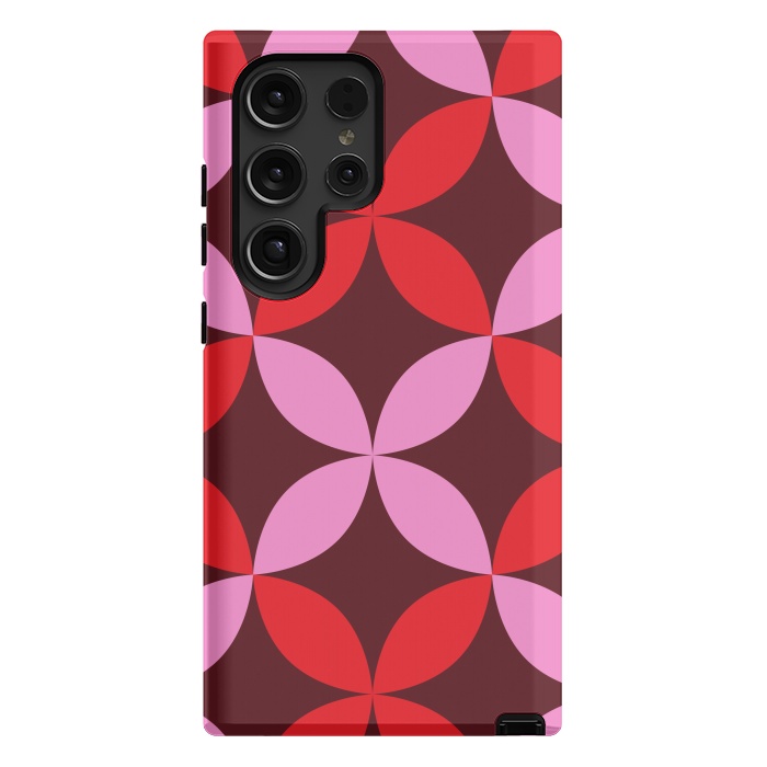 Galaxy S24 Ultra StrongFit red pink floral  by Winston