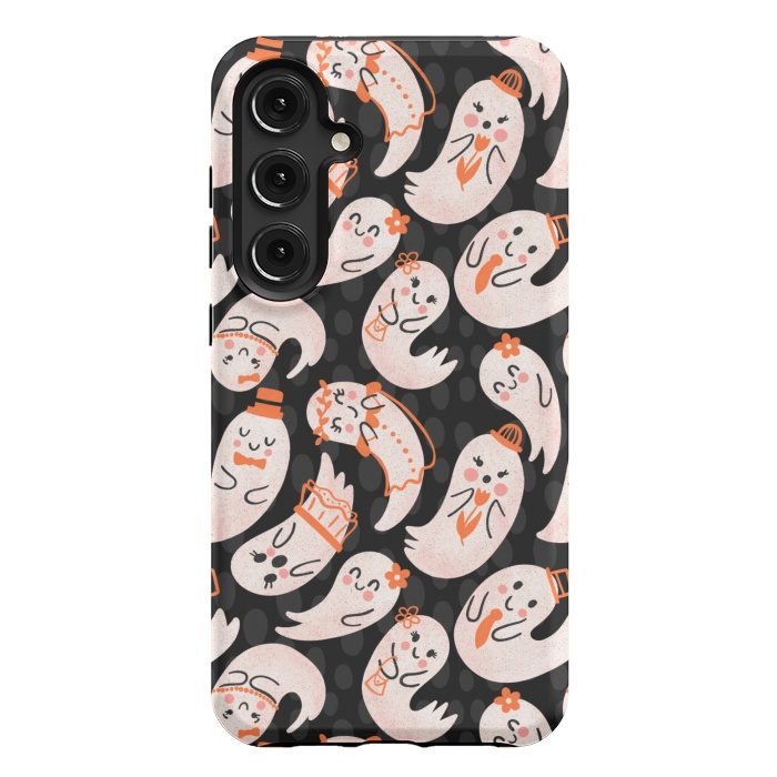 Galaxy S24 Plus StrongFit Cute Ghost Friends by Noonday Design