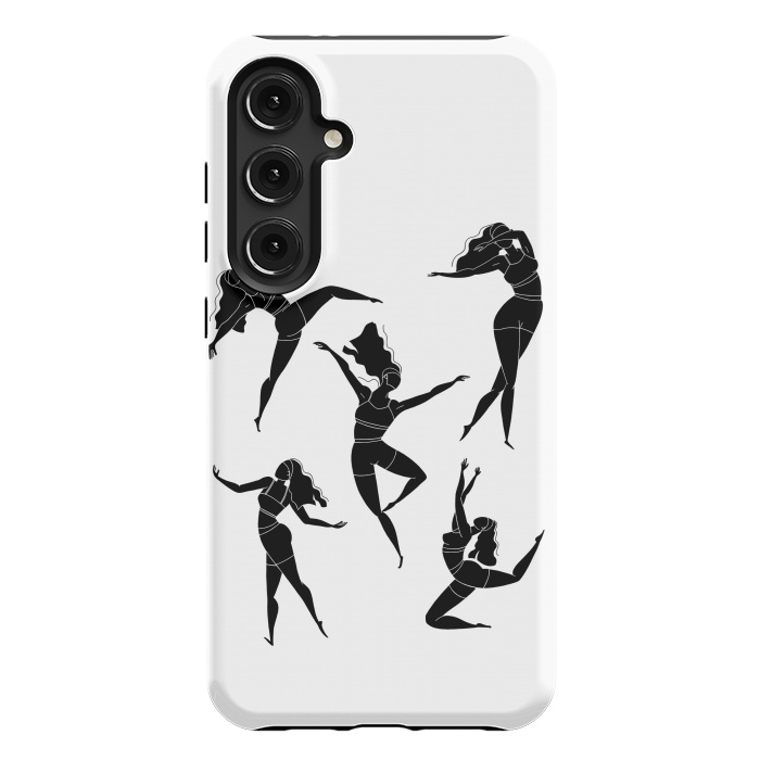 Galaxy S24 Plus StrongFit Dance Girl Black and White by Jelena Obradovic