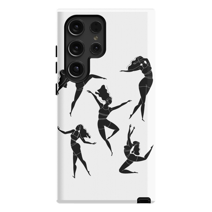 Galaxy S24 Ultra StrongFit Dance Girl Black and White by Jelena Obradovic