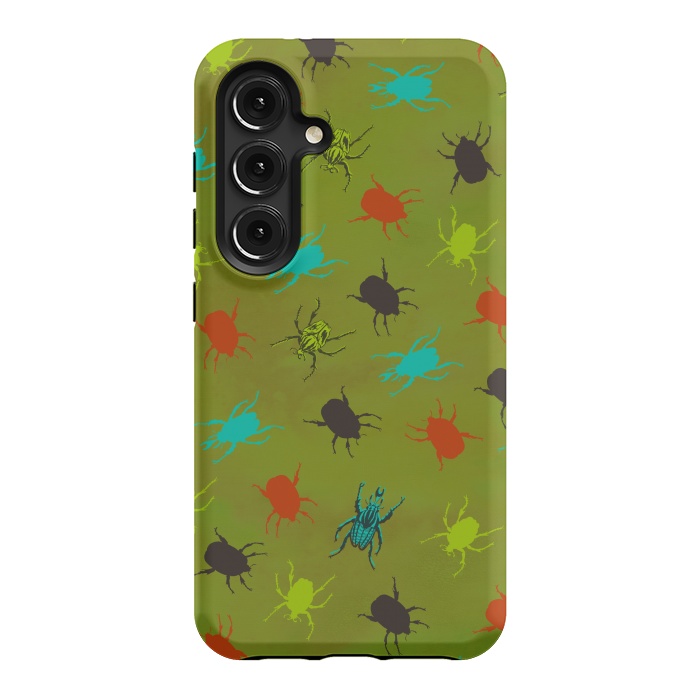 Galaxy S24 StrongFit Beetles & Bugs by Lotti Brown
