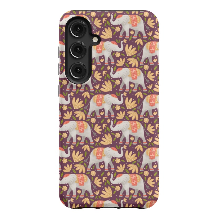 Galaxy S24 Plus StrongFit Majestic Elephants by Noonday Design