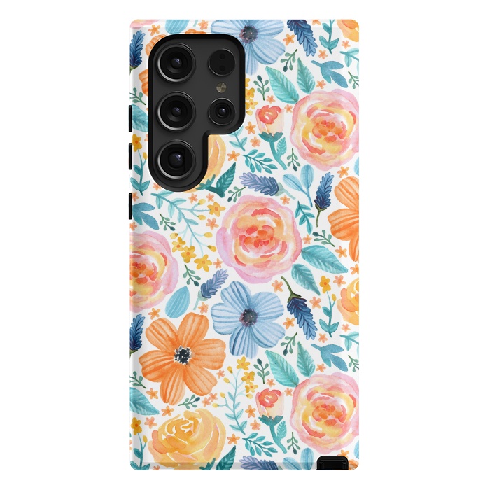 Galaxy S24 Ultra StrongFit Bold Blooms by Tangerine-Tane