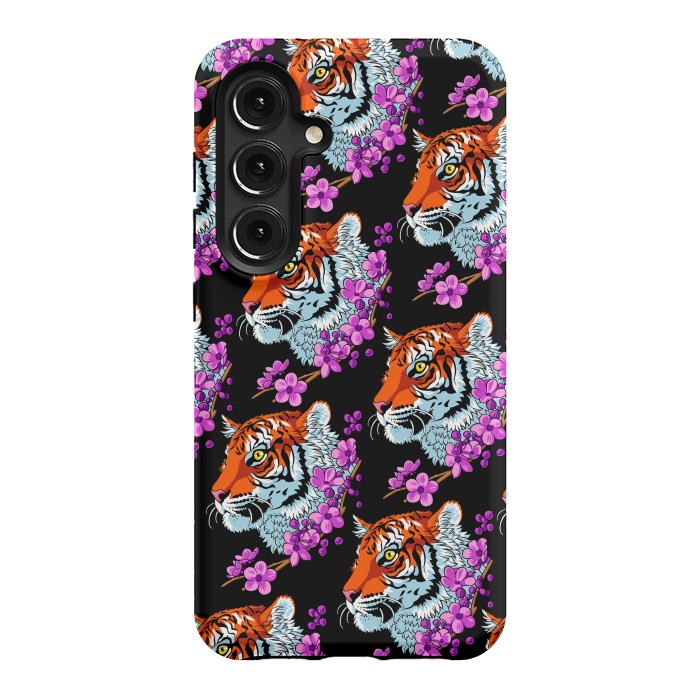 Galaxy S24 StrongFit Tiger Cherry Tree by Alberto