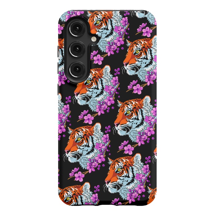 Galaxy S24 Plus StrongFit Tiger Cherry Tree by Alberto