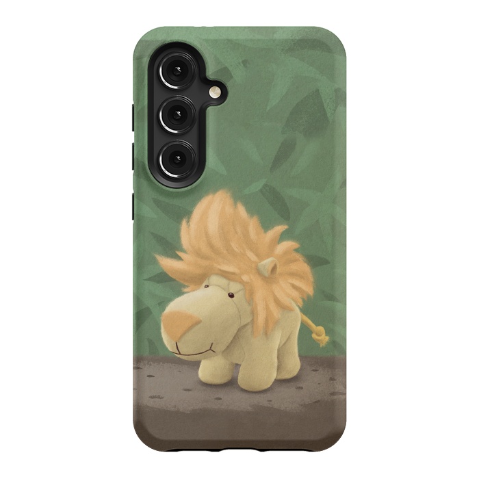 Galaxy S24 StrongFit Cute lion by Laura Nagel