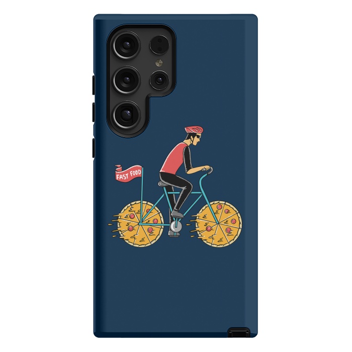 Galaxy S24 Ultra StrongFit Pizza Bicycle by Coffee Man