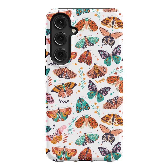 Galaxy S24 Plus StrongFit Spring Butterflies Pattern 002 by Jelena Obradovic