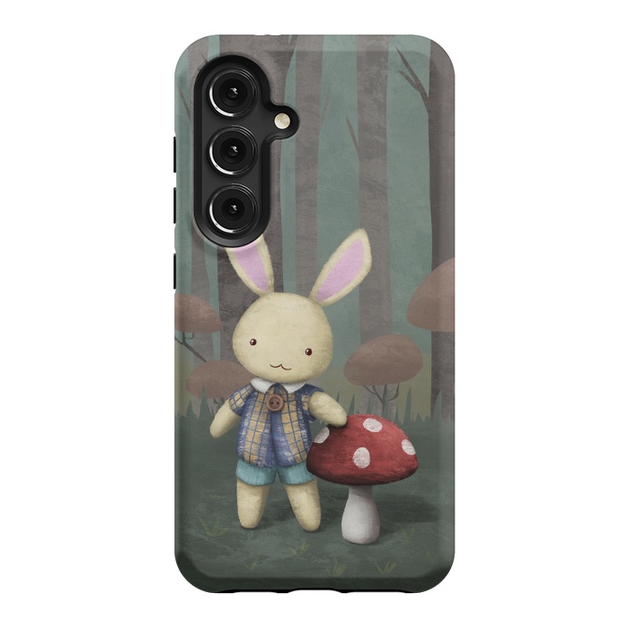 Galaxy S24 StrongFit Cute bunny by Laura Nagel