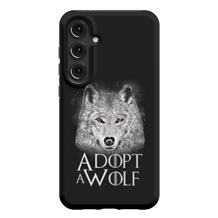Galaxy S24 Plus StrongFit Adopt a Wolf by eduely
