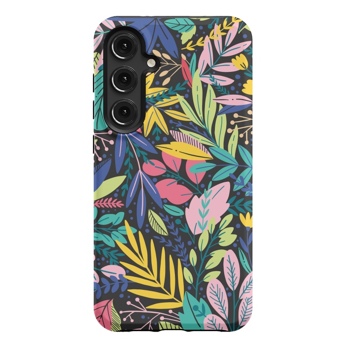 Galaxy S24 Plus StrongFit Tropical Flowers by ArtsCase