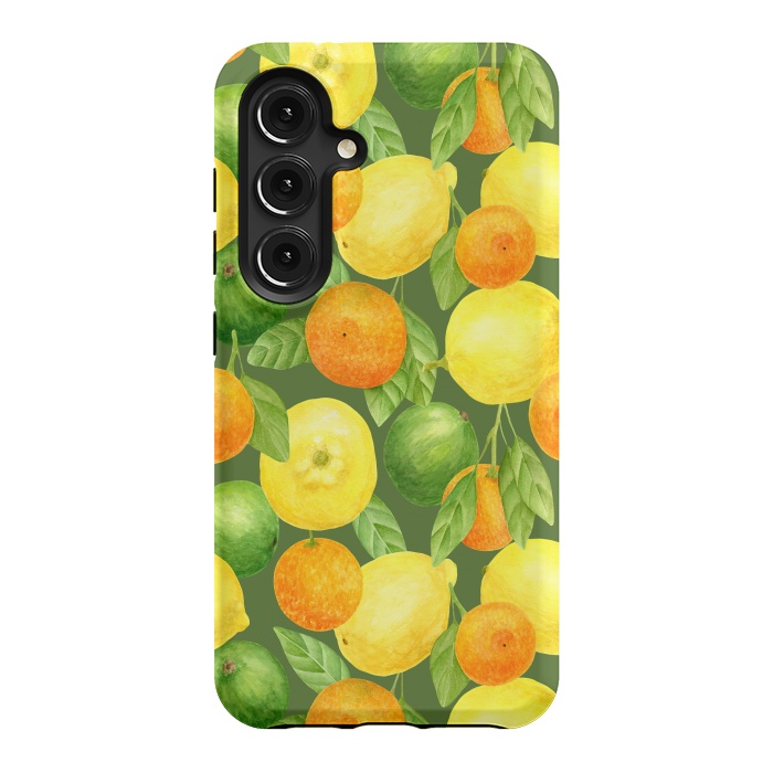 Galaxy S24 StrongFit summer fruits lemons and oranges by haroulita