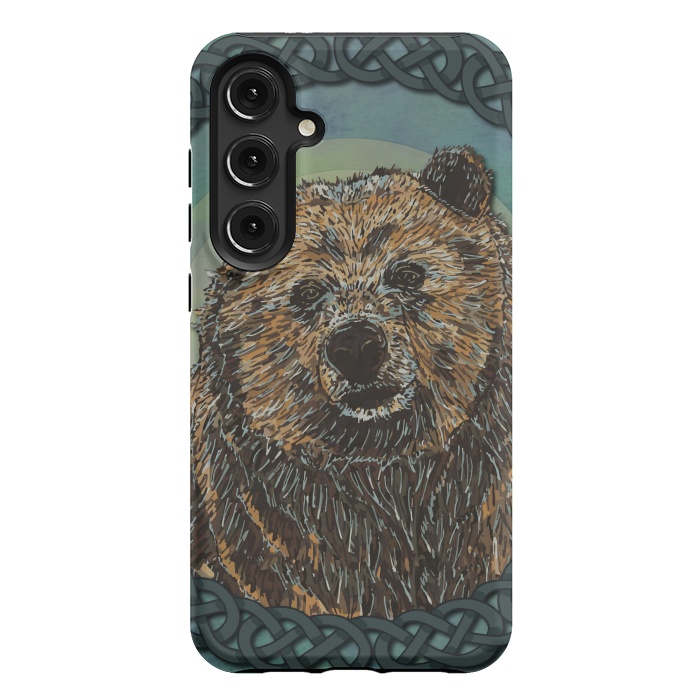 Galaxy S24 Plus StrongFit Brown Bear by Lotti Brown