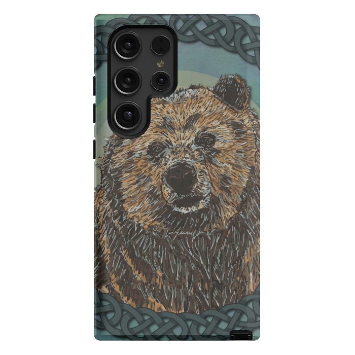 Galaxy S24 Ultra StrongFit Brown Bear by Lotti Brown