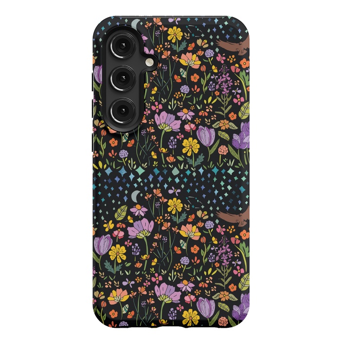 Galaxy S24 Plus StrongFit Whimsical Night Forest by Pom Graphic Design