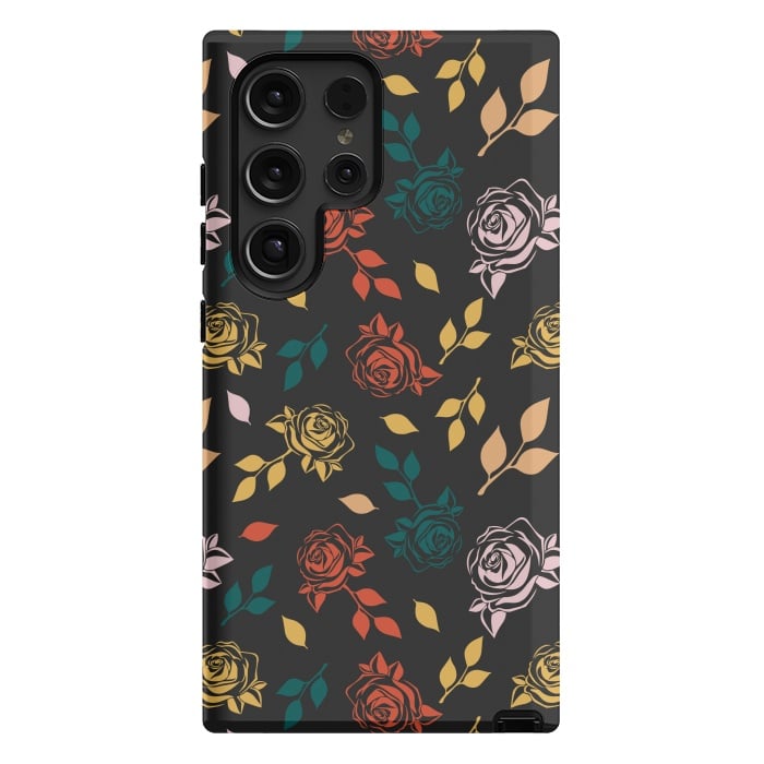 Galaxy S24 Ultra StrongFit Rose Floral by TMSarts