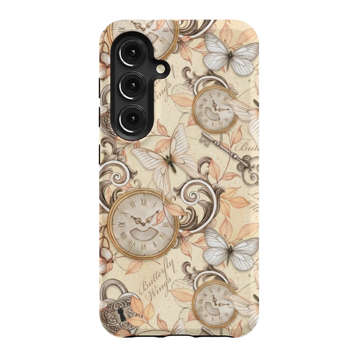 Galaxy S24 StrongFit aesthetic butterfly pattern by MALLIKA