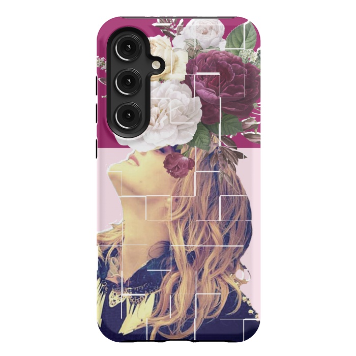 Galaxy S24 Plus StrongFit floral girl 2 by MALLIKA