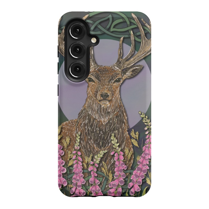 Galaxy S24 StrongFit Woodland Stag by Lotti Brown