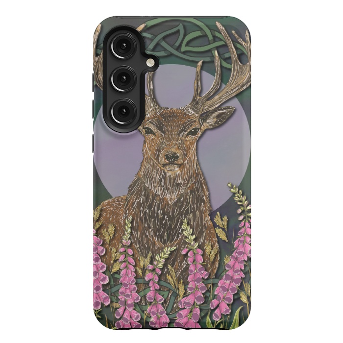 Galaxy S24 Plus StrongFit Woodland Stag by Lotti Brown