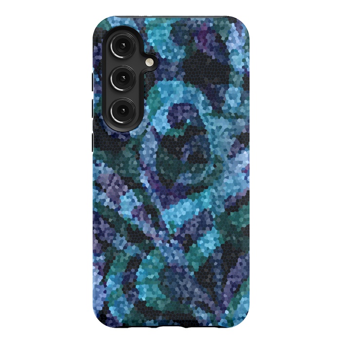 Galaxy S24 Plus StrongFit Mosaic Floral Abstract G21B by Medusa GraphicArt