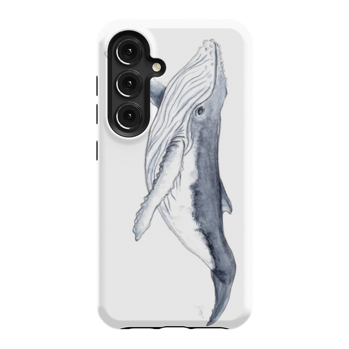 Galaxy S24 StrongFit Humpback whale baby Megaptera novaeangliae by Chloe Yzoard