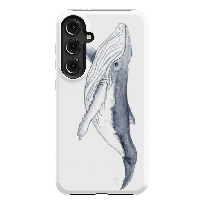 Galaxy S24 Plus StrongFit Humpback whale baby Megaptera novaeangliae by Chloe Yzoard