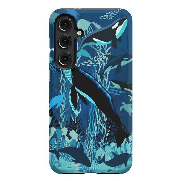 Galaxy S24 Plus StrongFit Sealife Blue Shades Dream Underwater Scenery by BluedarkArt