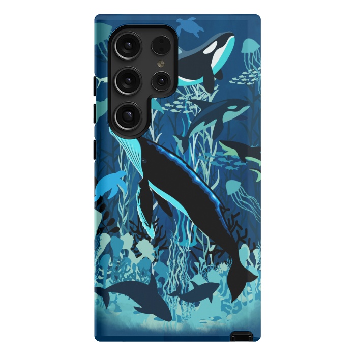 Galaxy S24 Ultra StrongFit Sealife Blue Shades Dream Underwater Scenery by BluedarkArt
