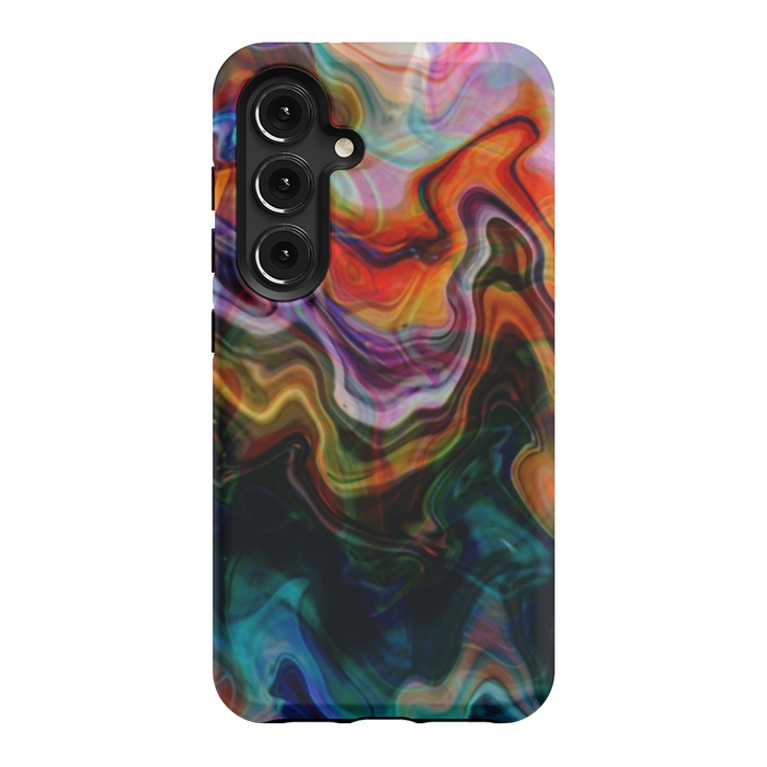 Galaxy S24 StrongFit Digitalart Abstract Marbling G596 by Medusa GraphicArt