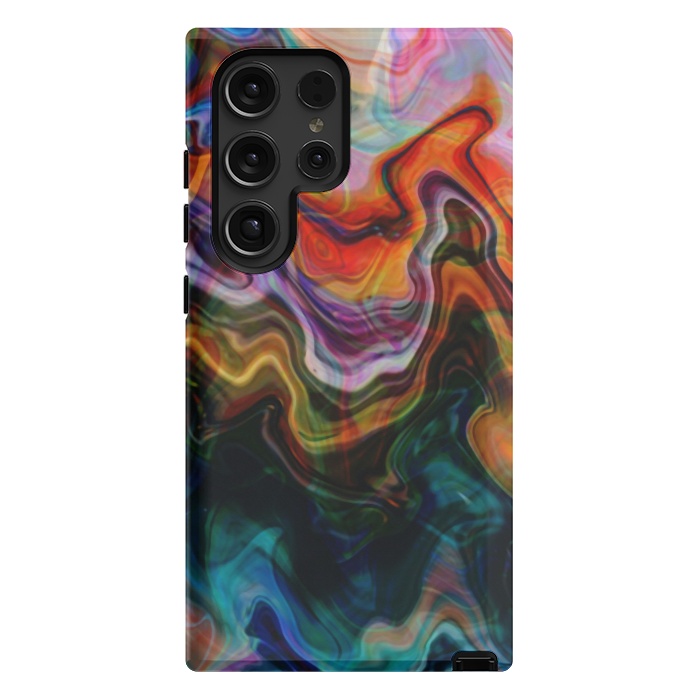 Galaxy S24 Ultra StrongFit Digitalart Abstract Marbling G596 by Medusa GraphicArt