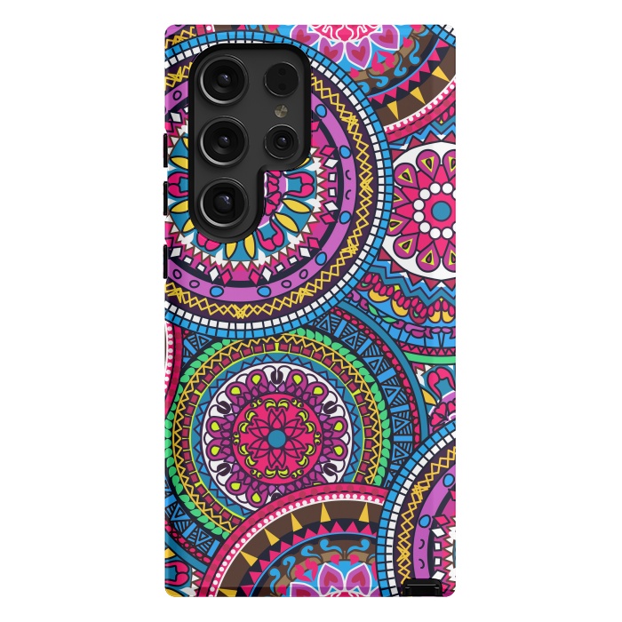 Galaxy S24 Ultra StrongFit Multicolor Ornament Mandala by ArtsCase