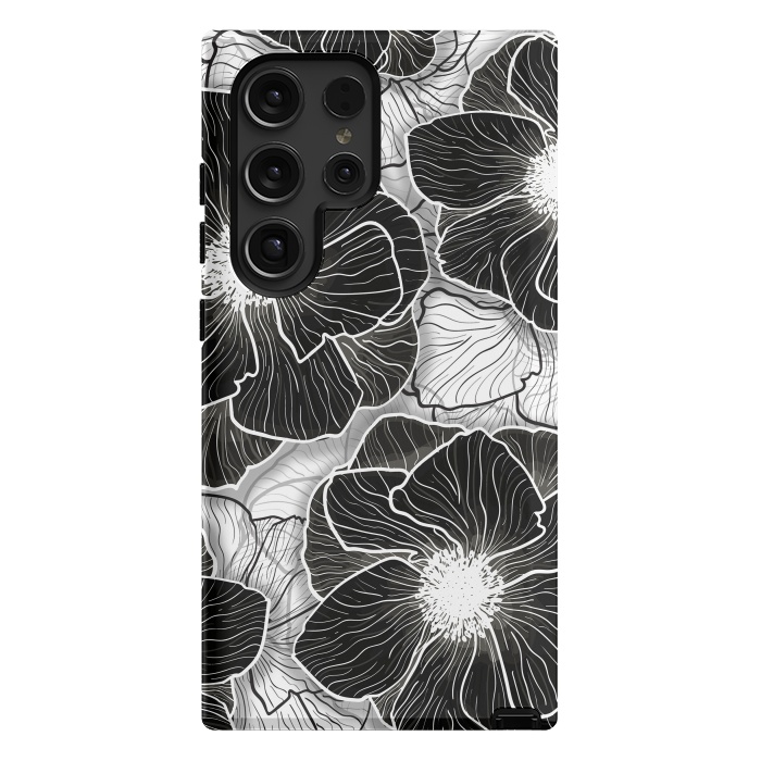 Galaxy S24 Ultra StrongFit Anemones Wildflower Illustration G599 by Medusa GraphicArt