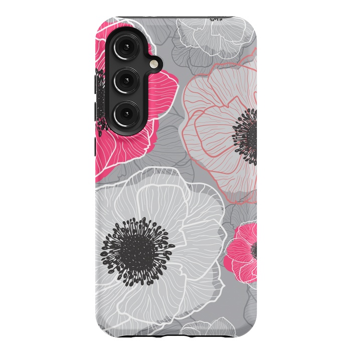 Galaxy S24 Plus StrongFit Colorful Anemones Wildflower G603 by Medusa GraphicArt