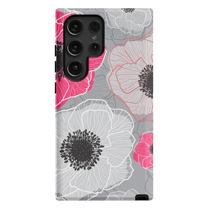 Galaxy S24 Ultra StrongFit Colorful Anemones Wildflower G603 by Medusa GraphicArt