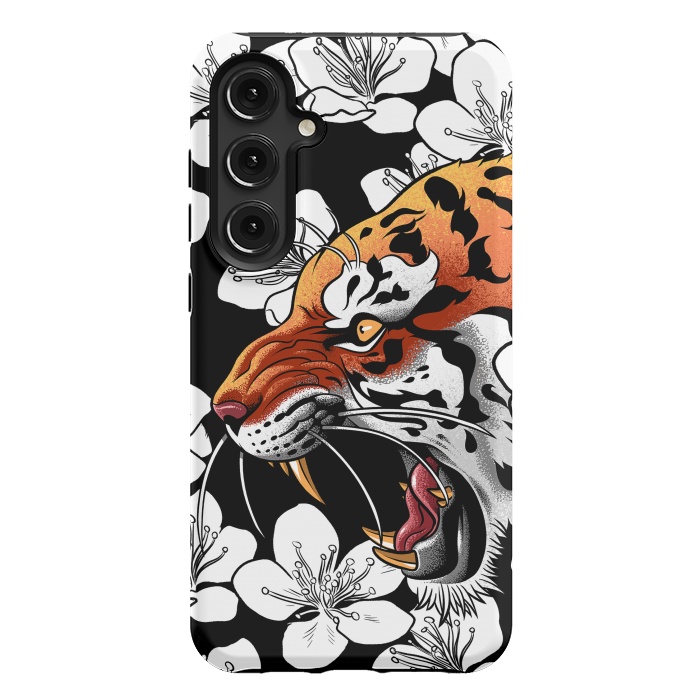 Galaxy S24 Plus StrongFit Flowers Tiger by Alberto