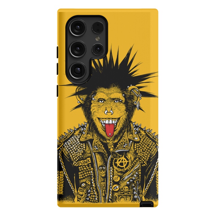Galaxy S24 Ultra StrongFit Yellow punk monkey by Alberto