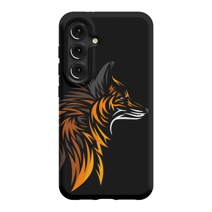 Galaxy S24 StrongFit Tribal fox face by Alberto