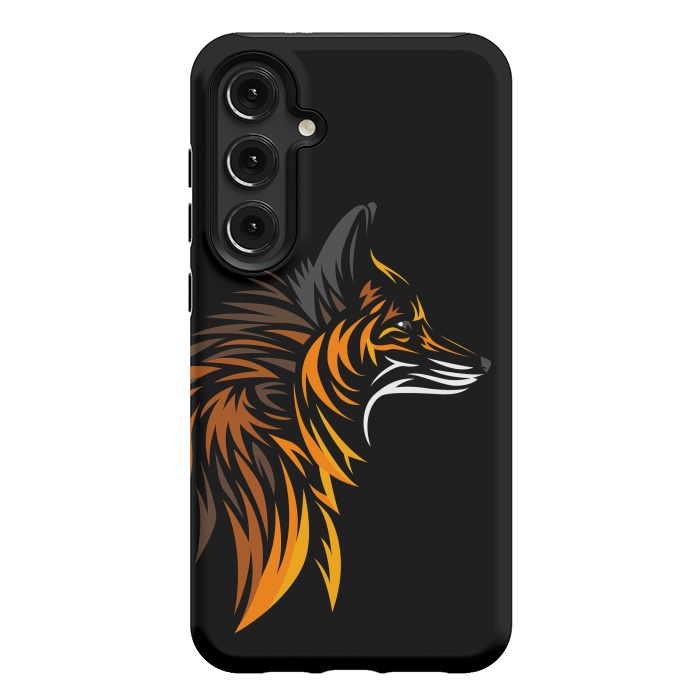 Galaxy S24 Plus StrongFit Tribal fox face by Alberto