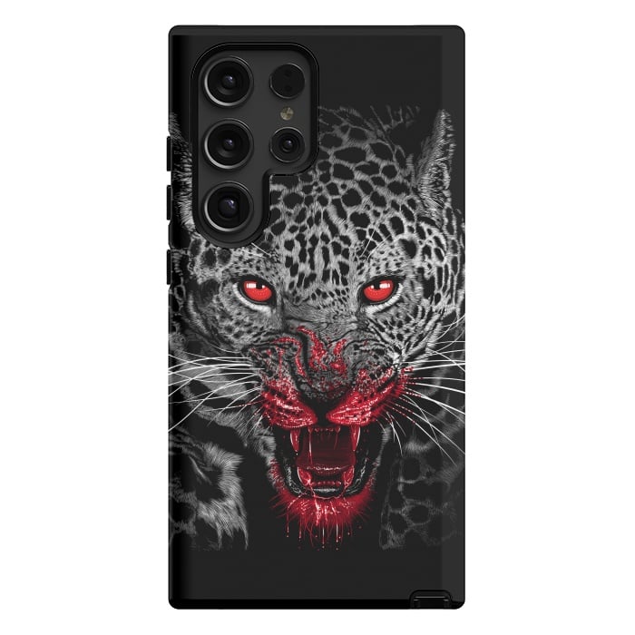 Galaxy S24 Ultra StrongFit Blood Leopard by Alberto