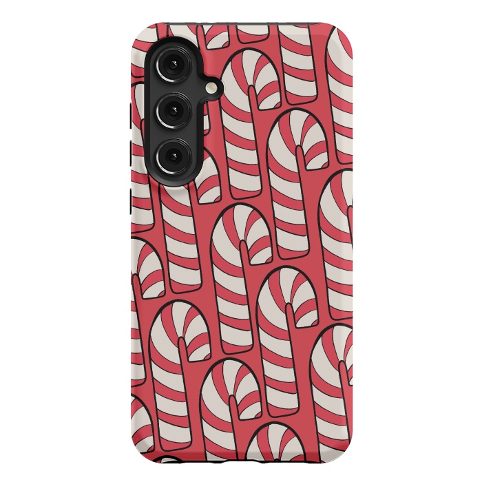 Galaxy S24 Plus StrongFit The red candy canes by Steve Wade (Swade)