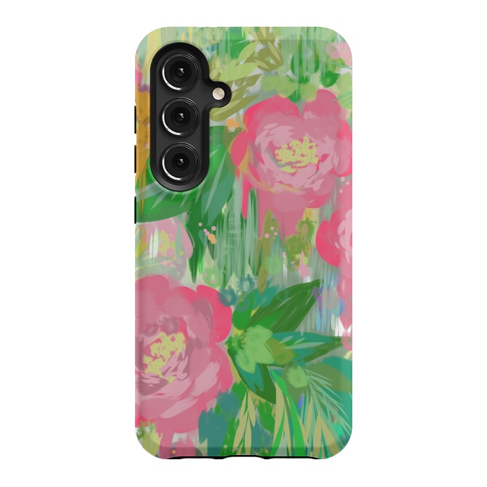 Galaxy S24 StrongFit Wild Roses by Josie