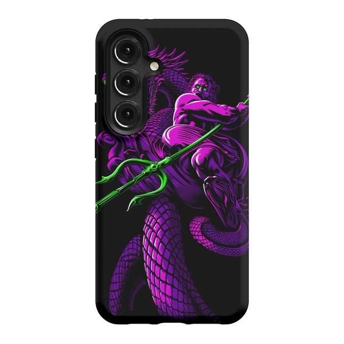 Galaxy S24 StrongFit Poseidon with Trident and Dragon by Alberto